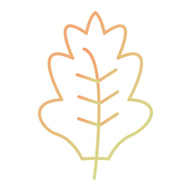 Yaprak ikonu vektör illüstrasyonu