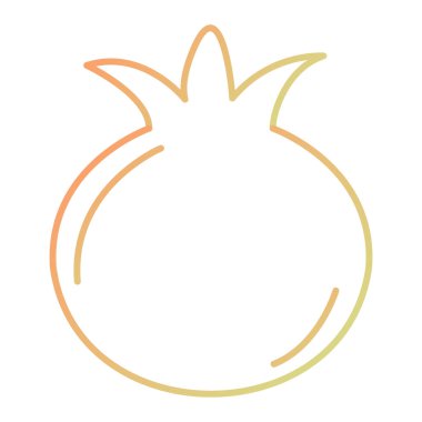 onion icon. outline illustration of tomato vector icons for web
