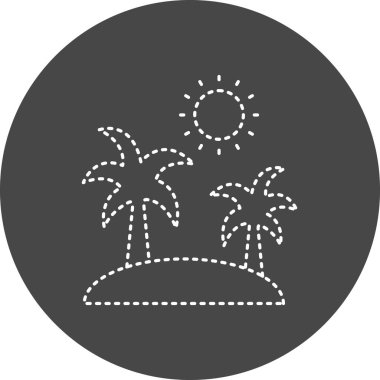 Ada simgesinin vektör illüstrasyonu