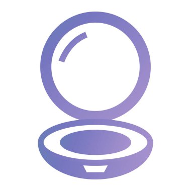 Makyaj fırçası beyaz arkaplanda izole edildi