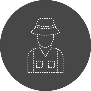 İnsan simgesinin vektör illüstrasyonu