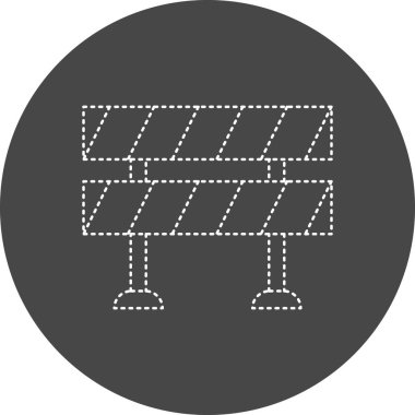 road sign. trendy flat color design icon template for web mobile apps 