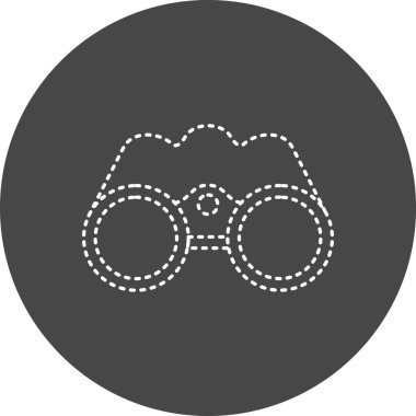 Dürbün. Web simgesi basit tasarım