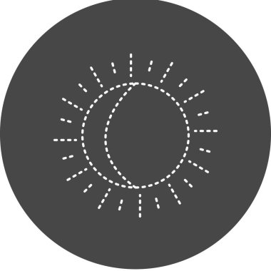 Lunar Eclipse. web icon simple design