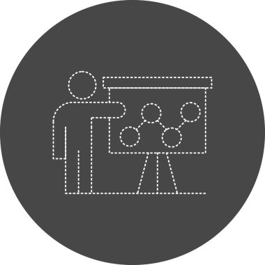 Sunum Simgesi Vektör illüstrasyonu