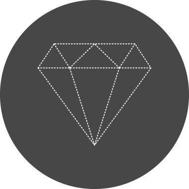 Elmas vektör simgesi modern illüstrasyon 