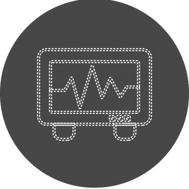 ECG modern icon vector illustration