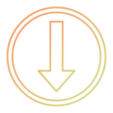 Eğilim biçimi izole edilmiş arkaplanda ok simgesi indir