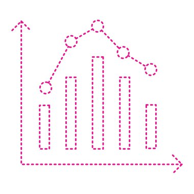 grafik ikonu vektör illüstrasyonu