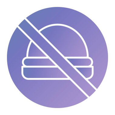 Hamburger simgesinin vektör illüstrasyonu