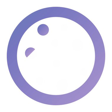 Top simgesinin vektör illüstrasyonu