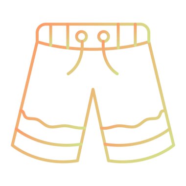 Şort. Web simgesi basit illüstrasyon