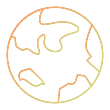 Dünya gezegeni. Basit resimleme