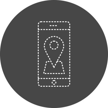 Location web icon, simple illustration of gps 