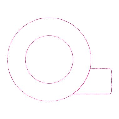 vector illustration of a frame of blank label