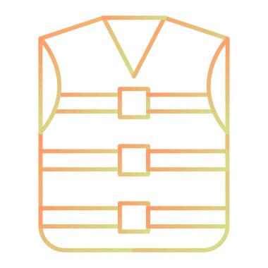 Yelek. Web simgesi basit illüstrasyon