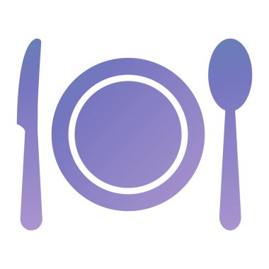 spoon icon. simple illustration of cutlery vector icons for web