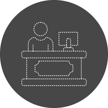 İş ve finans simgesinin vektör illüstrasyonu