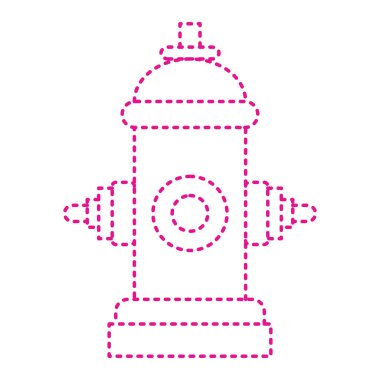 fire hydrant icon. outline illustration for web