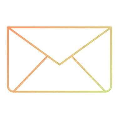 Zarf posta simgesi. vektör illüstrasyonu