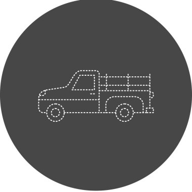 Farmer Truck icon, vector illustration simple design
