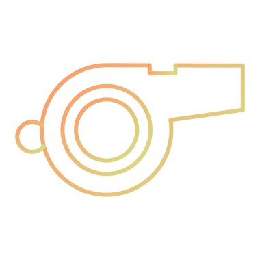 Islık simgesi. Spor malzemeleri sembolü. vektör illüstrasyonu