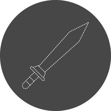 kılıç simgesi, vektör illüstrasyonu