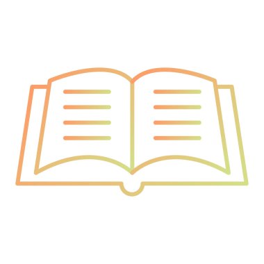 kitap simgesi vektör illüstrasyonu