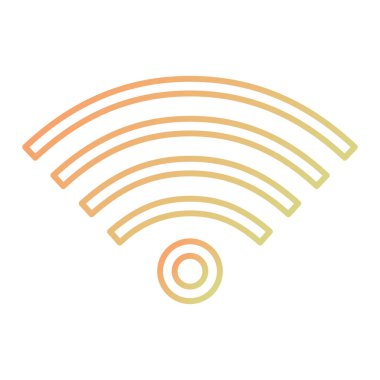 wifi signal icon. flat design. vector illustration.