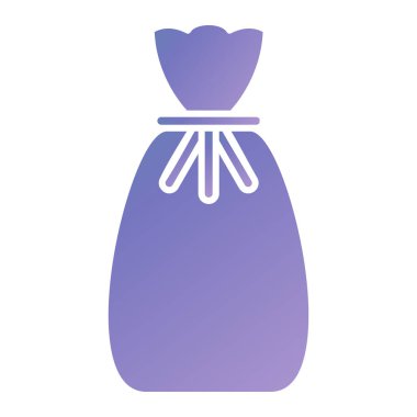 Para çantası ikonu. Web için para çuvalı vektör simgelerinin basit çizimi