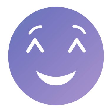 gülen yüz simgesi vektör illüstrasyonu