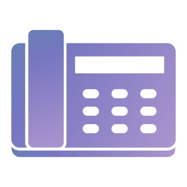 fax and phone icon. vector illustration