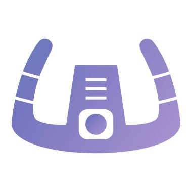 Bir beyzbol ikonunun vektör illüstrasyonu