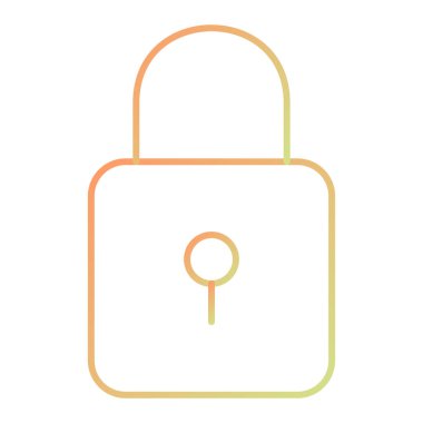 ikon vektör illüstrasyonunu kilitle