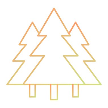 fir trees icon vector illustration design