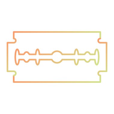 line drawing of a blade of a green and white background