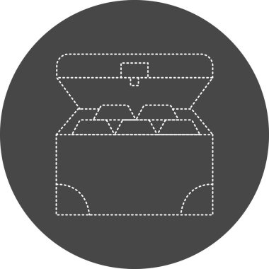 vector illustration of Coin Chest icon