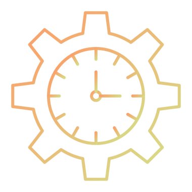 Saat simgesinin vektör illüstrasyonu