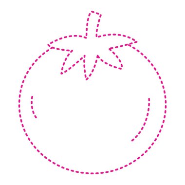 tomato icon. thin line illustration. isolated vector sign symbol