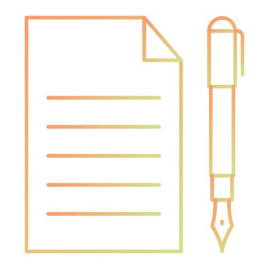 Belge. Web simgesi basit illüstrasyon