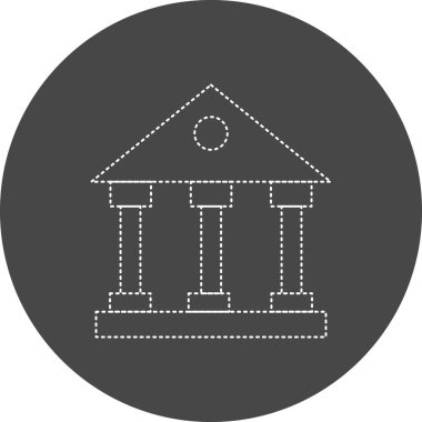 Banka simgesinin vektör illüstrasyonu