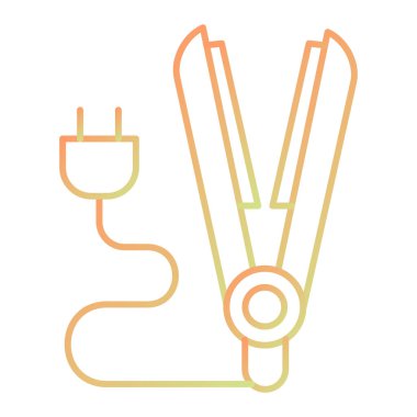 electric plug icon. outline illustration of electricity energy vector icons for web
