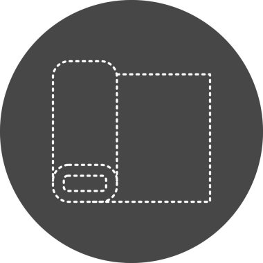 Kumaş. Web simgesi basit tasarım