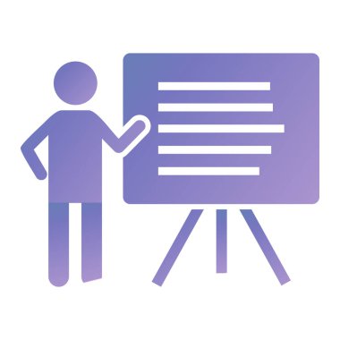 sunum simgesi vektör illüstrasyonu