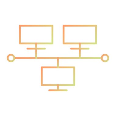 ağ paylaşım simgesi çizimi