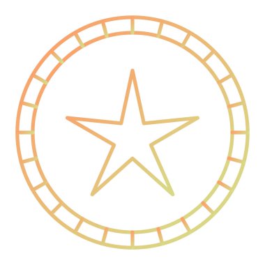 Moda biçimi izole edilmiş arkaplan yıldız simgesi