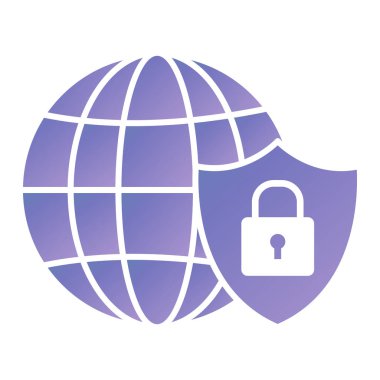 kilitle vektör simgesi modern illüstrasyon