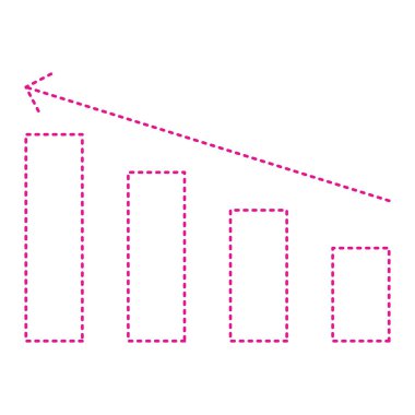vector illustration of seo graph icon