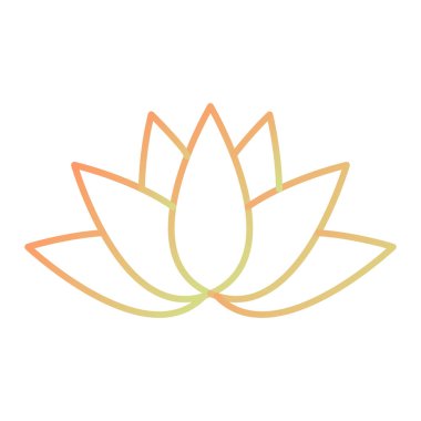 Nilüfer çiçeği ikonu vektör illüstrasyon tasarımı