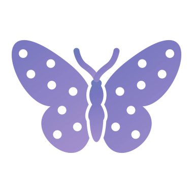 Kelebek simgesi vektör illüstrasyonu